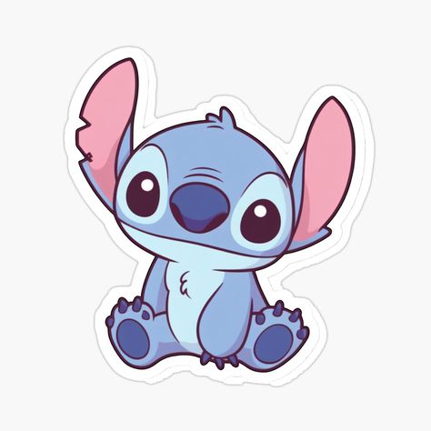 Stitch Stickers Printable, Easy Stickers To Draw, Chibi Stitch, Aesthetic Stickers For Journal, Stickers Stitch, Stikers Aesthetic, Disney Stickers Printables, Stitch Kawaii, Tumblr Sticker