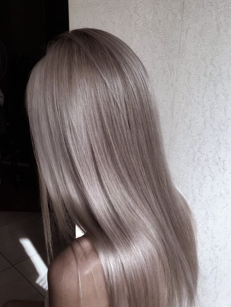 Pale Brunette Hair Color, Full Ash Blonde Hair, Light Grey Blonde Hair, Light Ash Hair Blonde, Dark Platinum Hair, Cold Color Hair, Icy Ash Brown Hair, Fairy Blonde Hair, 9.1 Hair Color