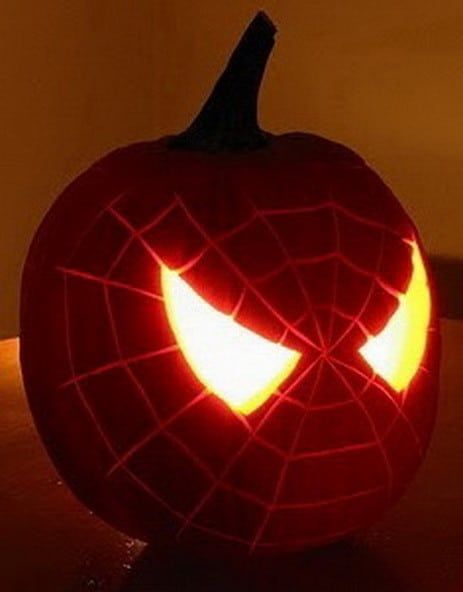 Easy Pumpkin Carving Patterns, Spiderman Pumpkin, Snack Halloween, Diy Pumpkin Carving, Pumpkin Carving Patterns Free, Cute Pumpkin Carving, Disney Pumpkin Carving, Pumkin Carving, Halloween Pumpkin Carving Stencils