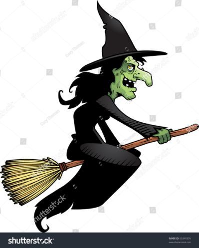 Witch Riding Broom, Witch Cartoon, Witch On Broom, Cartoon Witch, Witch Clipart, A Broom, A Cartoon, Witch, Clip Art