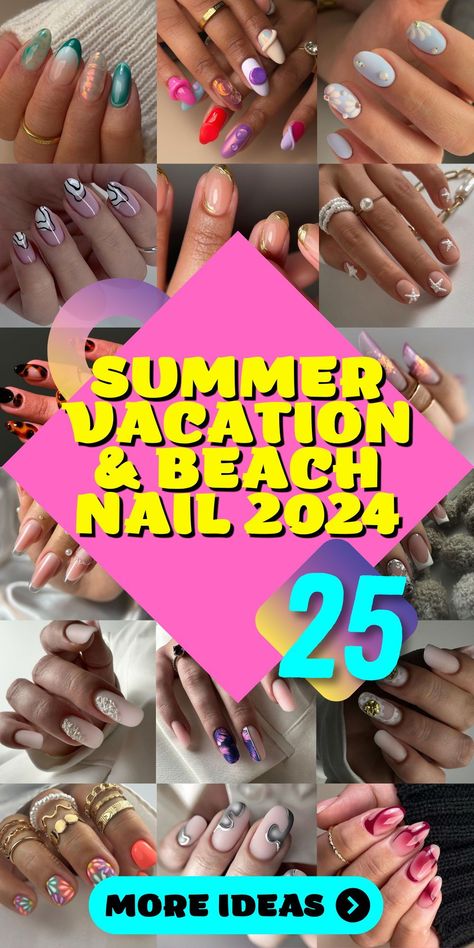 Dip into Summer: Natural and Fun Nail Designs for 2024.Embrace the ease and durability of dip nails this summer with designs that range from natural and classy to fun and thematic. Incorporate summer motifs like the ocean, tropical foliage, or sunny skies into your dip nail art designs. These simple yet sophisticated options are perfect for those seeking a low-maintenance yet stylish nail look for their summer adventures. Simple Nail Designs Vacation, Florida Trip Nails, Nails Caribbean Vacation, Holiday Nails 2024 Summer, Sunny Vacation Nails, Nails For Aruba Vacation, Nail Ideas For Mexico Vacation, Beach Trip Nails Summer, Aruba Vacation Nails