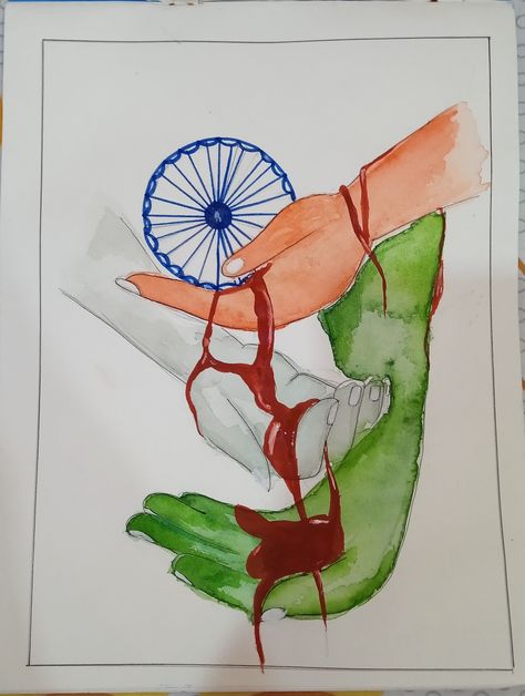 India, republic Day, independence day, freedom, tri colour Historical Movement Of Indian Freedom Struggle Drawing, Indipendente Day Drawing Idea, Independence Day Drawing Ideas, Patriotic Slogans, Army Drawing, Independence Day Drawing, 15 August Independence Day, Alpona Design, India Painting