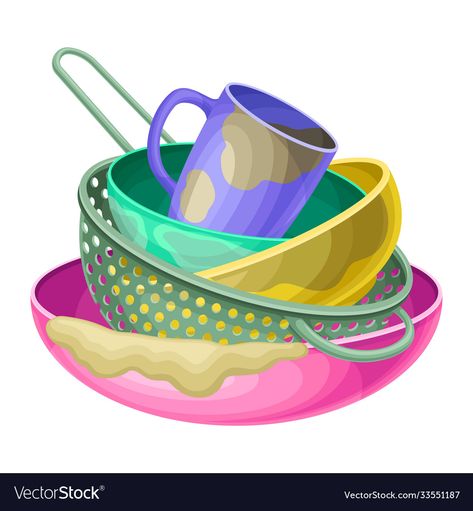 Dirty Dishes, Moral Stories, Cartoon Background, Big Picture, Pigs, Art References, Png Images, Adobe Illustrator, Vector Images