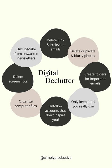 Digital decluttering has SO many benefits ⬇️ Recycling old electronics 🍃 Freeing up storage SPACE 📱 Removing mental clutter 🧠 Eliminating distractions and wasting time ⏳ Set a timer on your phone for 10 minutes now and go through your photos... you'll be amazed at how many you can delete in that time! Old Electronics, Productivity Coach, Mental Clutter, Fun Organization, Digital Organization, Organization Apps, Digital Detox, Productivity Hacks, Brain Breaks