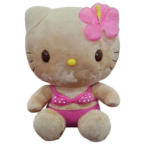 Hawaiian Hello Kitty, Keywest Kitten, Tropical Core, Sanrio Stuff, Kitty Plush, Kawaii Core, Kawaii Plushies, Anime Figurines, Hello Kitty My Melody