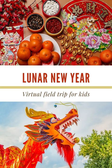 Lunar New Year Lesson For Kids, Chinese New Year Classroom Activities, Lunar New Year Classroom Activities, Lunar New Year For Kids, Lunar New Year Classroom, Chinese New Year Preschool, Chinese New Year For Kids, New Year For Kids, New Years With Kids