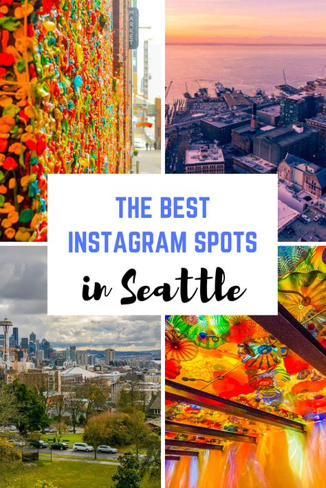 There are some amazing Seattle photography spots to check out when you're in the city. These are some of the best Instagram spots in Seattle. #seattle #pnw #instagram Seattle Photography Locations, Seattle Instagram Spots, Seattle Instagram, Seattle Pictures, Seattle Travel Guide, Best Places To Take Pictures, Washington Trip, Places To Take Pictures, Seattle Vacation