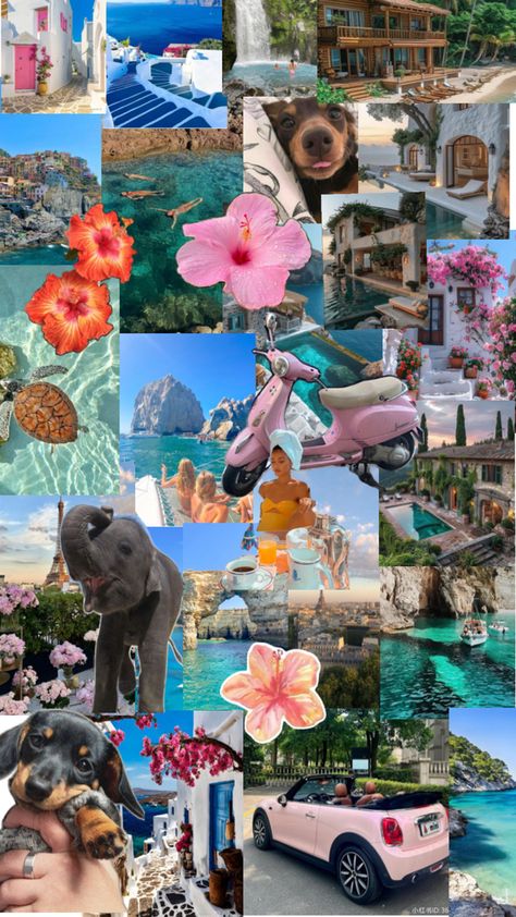 How To Make A Collage On Pinterest, Photo Collage Design Ideas, Beach Collage, Intro To Art, Collage Des Photos, Photo Collage Design, Collage Board, Preppy Stuff, Color Collage