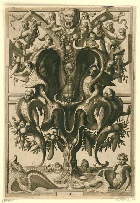 16th-Century Ornament Prints | The Public Domain Review Surreal Scenes, Antique Sculpture, Esoteric Art, Occult Art, Roman Art, Medieval Art, 16th Century, The Public, Dark Art