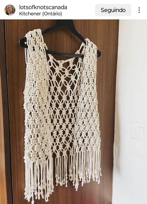 Macrame Vest, Macrame Clothes, Free Macrame Patterns, Armenian Culture, Macrame Dress, Cute Dress Outfits, Macrame Bag, Macrame Ideas, Crochet Poncho