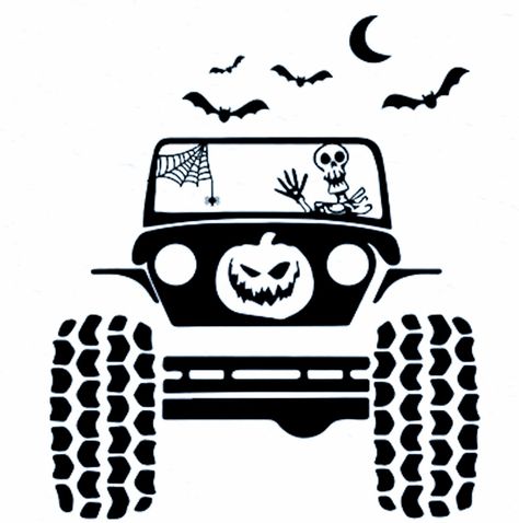 Halloween Jeep Ideas, Halloween Jeep, Shower Snacks, Jeep Svg, Jeep Quotes, Jeep Art, Baby Shower Snacks, Jeep Stickers, Beach Stuff