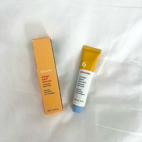 Glossier Makeup | Glossier Mango Balm Dotcom Original Formula -Discontinued | Color: Orange | Size: Os Glossier Blush, Makeup Glossier, Glossier Lip, Glossier Lip Balm, Glossier Makeup, Lip Balm Collection, Lip Balm Recipes, Glossy Makeup, Skincare Essentials