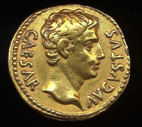 Augustus Augustus Caesar, Imperiul Roman, Gold Gallery, Ancient Roman Coins, Coin Art, Gold And Silver Coins, Julius Caesar, Antique Coins, Roman History