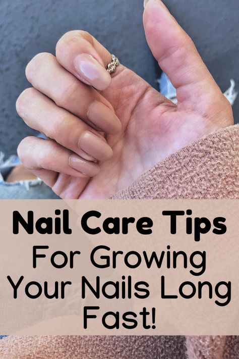 How To Grow Longer Nails, How To Get Your Nails Long And Strong, Faster Nail Growth, How To Grow Long Healthy Nails, Long Healthy Nails, Tips For Long Healthy Nails, Make Nails, Nails Care, Diy Beauty Treatments