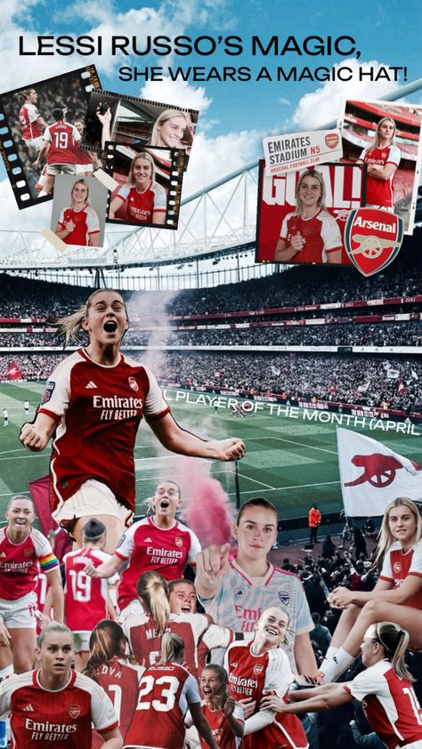 magic! #alessiarusso #alessia #arsenalwfc #arsenal #womensfootball #woso #england #northlondon #gunners #lionesses #lioness #englandlionesses #wsl Alessia Russo, Arsenal Wallpapers, Arsenal Ladies, Female Soccer Players, Arsenal Football Club, Arsenal Football, Women’s Soccer, Football Poster, Womens Football