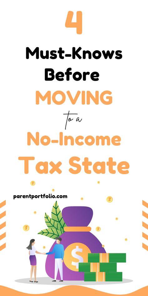 Explore "4 Must-Knows Before Moving to a No-Income Tax State" to ensure you're fully prepared for your relocation! This guide covers essential insights to maximize the financial benefits. Ideal for anyone considering a move to save on taxes! No Income, Living In Washington State, Tax Money, Retirement Fund, Roth Ira, Small Business Inspiration, Higher Income, Tax Season, Generate Income