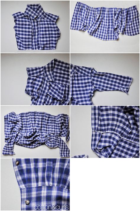 Men Skirt, Diy Clothes Tutorial, Diy Clothes Refashion Videos, Mens Shirt Refashion, Diy Clothes Refashion, Peplum Shirt, Diy Clothes Videos, Fabric Christmas Ornaments Diy, Repurposed Clothing