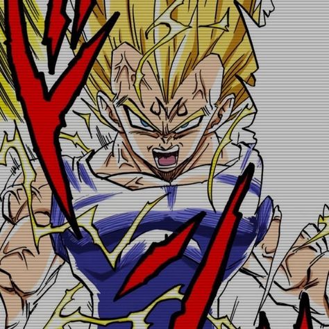 Dragon Ball Z Manga: Majin Buu Saga Vegeta Artwork, Dragon Ball Z Manga, Super Saiyan 4 Goku, Vegeta Manga, Majin Vegeta, Dbz Manga, Majin Buu, Anime Dragon Ball Goku, Pfp Icons