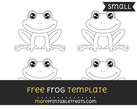 Free Frog Template - Small Frog Outline, Colour Activities, Frog Template, 1st Grade Crafts, Small Frog, Library Office, Science Crafts, Shrink Art, Pot Crafts