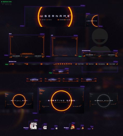 Banner Twitch, Twitch Streaming Setup, Design Brief, Streaming Setup, Illustrator Design Tutorial, Gui Design, Game Logo Design, Game Interface, Twitch Channel