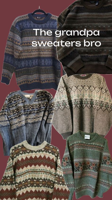 Grampa Sweater Outfits, Grampa Core Outfits, Grandpacore Outfits, Grandpacore Outfit Male, Grandpa Sweater Outfit Men, Grandpa Core Outfits Men, Grandpacore Outfit, Grandpacore Aesthetic, Grandpa Core Outfits