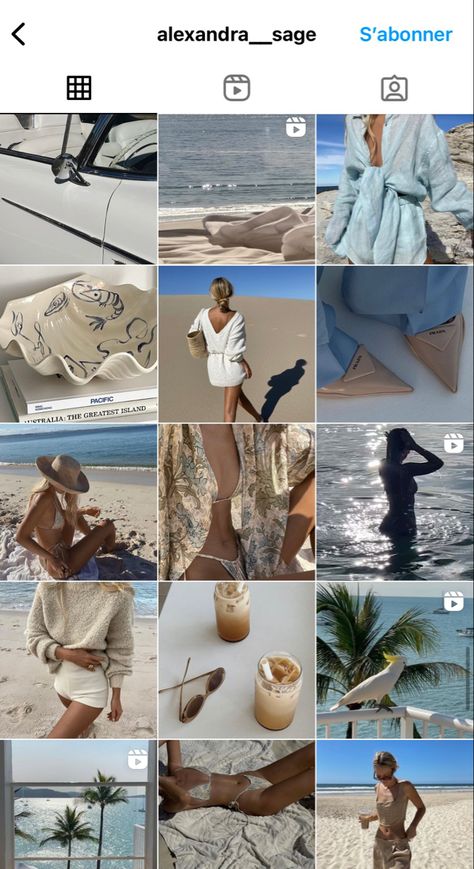 Blue Themed Instagram Feed, Blue And White Instagram Feed, Summer Feed Aesthetic, Coastal Instagram Feed, Summer Asthetics Photos, Blue Instagram Aesthetic, Blue Instagram Theme, Insta Aesthetic Profile, Blue Instagram Feed