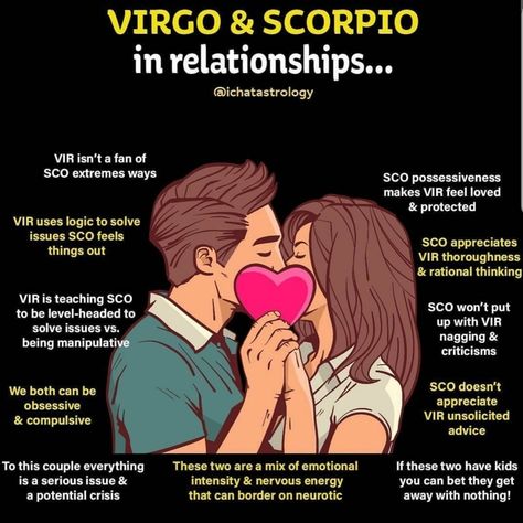 Scorpio Virgo Relationship, Virgo X Virgo Relationship, Virgo And Scorpio Couple, Virgo And Scorpio Relationship, Scorpio And Virgo Relationship, Virgo Scorpio Compatibility, Scorpio And Virgo, Funny Virgo, Zodiac Mind Scorpio