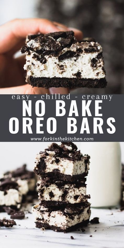 Easy Desserts That Arent Too Sweet, Easy Work Desserts, Cream Cheese And Oreos Dessert Recipes, Oreo Cheesecake Bar, Cheesecake Bars Oreo, Easy Desserts With Cream Cheese No Bake, Oreo Cheesecake Desserts, Oreo Dessert Healthy, Good Birthday Desserts