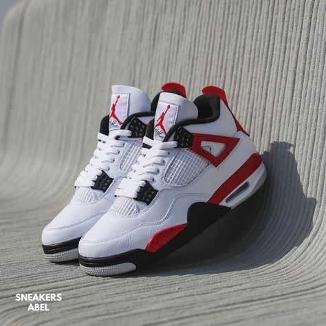 Air Jordan 4 Retro ‘Red Cement’ #airjordan4redcement #sneakersabel Red Cement 4s, Tenis Jordan Retro, Cement 4s, Jordan 4 Red, School Hall, Red Jordans, Jordan Retro 4, Jordan 4s, Tenis Nike