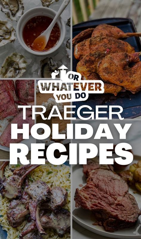 Favorite Traeger Holiday Recipes Winter Smoker Recipes, Traeger Christmas Recipes, Ultra Creamy Mashed Potatoes, Grilled Butternut Squash, Smoked Dishes, Turkey And Stuffing, Winter Side Dishes, Traeger Grill Recipes, Outdoor Cooking Recipes