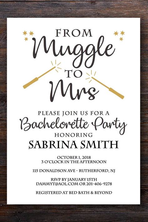 Harry Potter Bachelorette Party Invitations, Harry Potter Batchloret Party, Bridal Shower Harry Potter, Nerdy Bachelorette Party, Bachelorette Party Ideas Harry Potter, Bachelorette Harry Potter Theme, Bachelorette Harry Potter, Harry Potter Hen Do, Harry Potter Hen Party