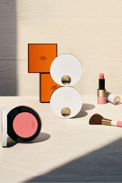 Here, We're Having a First Look At The Hermès Beauty Blush and Lip Tints Rosy Lips, Lip Enhancement, Leather Workshop, Leather Artisan, Luxury Makeup, Blush Brush, Natural Shades, New Fragrances, Blush Makeup