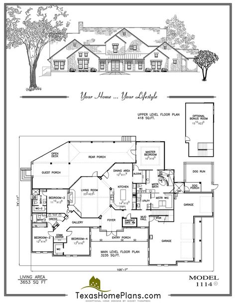 Texas Ranch House, 1800s Home, Farm Homes, Texas Farm, Library Reference, Texas Ranch, Vintage House Plans, One Story Homes, Ranch House Plans