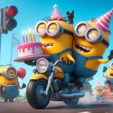 Minion Classroom Theme, Happy Birthday Emoji, Minion Characters, Happy Birthday Minions, Birthday Wishes Flowers, Cute Minions, Happy Birthday Art, Happy Birthday Greetings Friends, Greetings Images