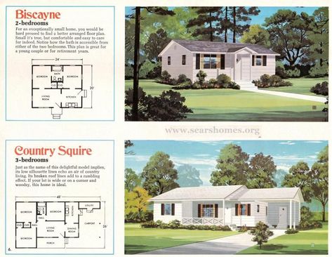 Jim Walter Homes: A Peek Inside the 1971 Catalog | Sears Modern Homes Jim Walter Homes, Minimal Traditional Home, Sears Catalog Homes, Home Architecture Styles, Renovation Planner, Vintage Homes, Ranch Remodel, Vintage House Plans, Small House Floor Plans