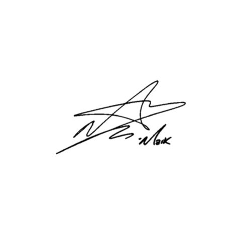 Mark Lee White Aesthetic, Mark Lee Tattoo Ideas, Mark Lee Handwriting, Nct Dream Signature, Mark Lee Signature, Kpop Signature Ideas, Mark Lee Widget, Stiker Journal, Autograph Ideas