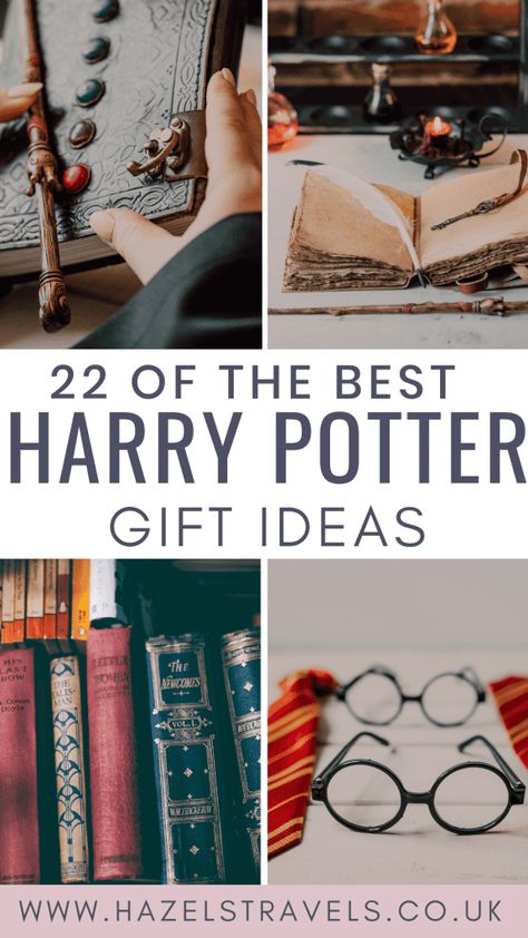 The Best Harry Potter Gifts You Can Buy on Amazon - Hazel's Travels Scottish Gifts Ideas, Harry Potter Stocking Stuffers, Diy Harry Potter Gift Ideas, Gift For Harry Potter Fan, Harry Potter Wrapping Ideas, Diy Harry Potter Gifts, Harry Potter Gift Basket, Harry Potter Christmas Gift, Harry Potter Wand Collection