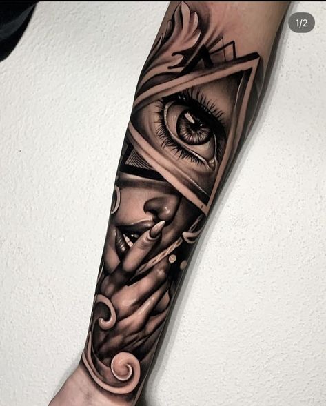 Realistic Eye Tattoo, Memorial Tattoo Ideas, Chicano Tattoo, Trash Polka Tattoo, Half Sleeve Tattoos For Guys, Gaming Tattoo, Dope Tattoos For Women, Memorial Tattoo, Tattoo Design Book