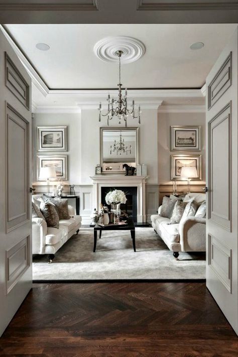 One Room Challenge, Week 2: Living Room Inspiration + Design Plan Formal Living Room Decor, Design Interior Modern, Minimalistic Interior, Georgian Interiors, Victorian Home Decor, Classic Living Room, Trendy Living Rooms, Inspire Me Home Decor, White Living Room