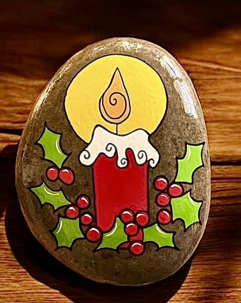 Rock Painting Ideas For Kids, Christmas Pysanky, Winter Rocks, Painting Ideas For Kids, Toddler Projects, Christmas Pebble Art, Christmas Rocks, Rock Painting Ideas, Happy Stones