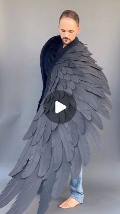 Diablo Cosplay, Bird Wings Costume, Cosplay Wings, Raven Wings, Mythical Birds, Raven Bird, Bird Costume, Bird Wings, Wings Costume