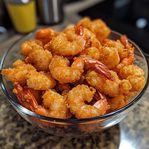 Make crispy popcorn shrimp at home with this easy recipe. Perfectly crunchy and flavorful shrimp, ideal for appetizers, snacks, or dinner. Popcorn Shrimp Recipe, Crunchy Shrimp, Easy Cheese Dip, Savory Popcorn, Chicken Cashew Stir Fry, Wild Rice Casserole, Flavorful Shrimp, Popcorn Shrimp, Breaded Shrimp