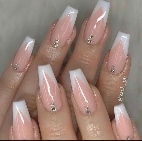 Unghie Sfumate, French Tip Nail Designs, Ombre Acrylic Nails, French Tip Acrylic Nails, French Acrylic Nails, French Nail Designs, Coffin Nails Long, Summer Acrylic Nails, Pink Acrylic Nails