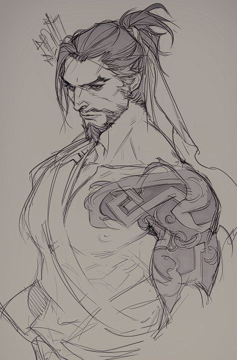 Hanzo Shimada, Overwatch Hanzo, Overwatch Drawings, Watch Drawing, Overwatch Fan Art, Cool Sketches, Guy Drawing, Sketchbook Art Inspiration, Anime Sketch