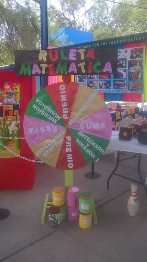 Feria Matematica edición verano (16) Classroom Goals, First Grade Activities, Fair Games, Circus Party, Teaching Spanish, Math For Kids, Learning Math, Math Games, Teacher Life