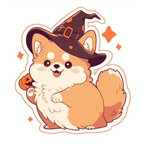 🎃🐶 This fun and unique Halloween illustration features a spooky puppy wearing a witch's hat, vampire teeth, and a jack-o-lantern peeking from behind! 🧛♂️🐕 Perfect for Halloween dog lovers! 🎃🌟 #spooky #puppy #halloween #dogsofinstagram #october #dog #scary #puppiesofinstagram #horror #dogs #fall #puppylove #art #cute #creepy #puppies #photography #love #pumpkin #dogstagram #trickortreat #instadog #autumn #dogoftheday #doglover #halloweencostume #pet #makeup #doggo #photooftheday Witch And Dog Art, Journal Drawings, Halloween Puppy, Puppies Photography, Puppy Illustration, Cute Creepy, Vampire Illustration, Vampire Teeth, Fall Dog