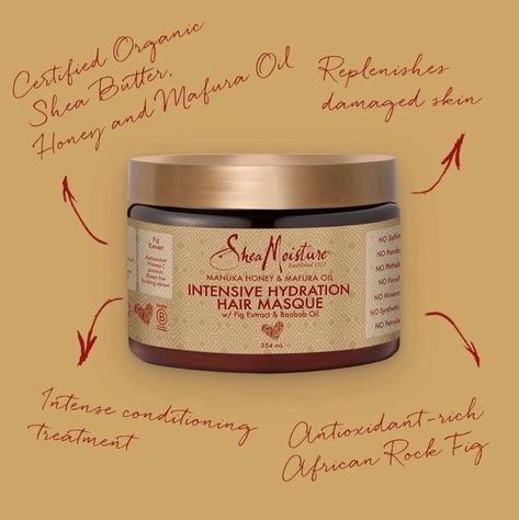 If you have dry and damaged hair, this is for you! An ultra-hydrating blend of oils and butters to help restore and lock in moisture for stronger, healthier, frizz-free hair. You only need a small amount once a week so this tub will last you a long time depending on length. #sheamoisture #sheamoisturemalaysia Shea Moisture Manuka Honey, Dry And Damaged Hair, Baobab Oil, Shea Moisture, Frizz Free Hair, Hair Masque, Skin Essentials, Manuka Honey, Frizz Free