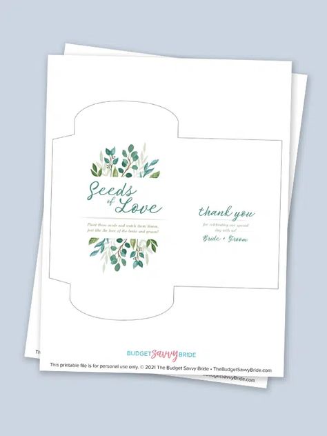 DIY Seed Packet Wedding Favors Diy Seed Packets Template, Free Printable Seed Packet Templates, Flower Seed Wedding Favors, Seed Favors Wedding, Seed Packet Wedding Favors, Flower Seeds Wedding Favor, Causal Wedding, Wedding Seed Packet Favors, Diy Seed Packets