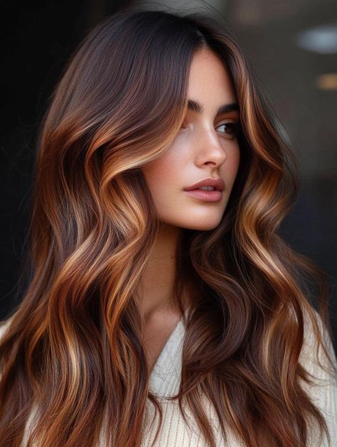 Fall Hair Colors for Brunettes: Trending Shades to Try This Season Autumn Hair Colors For Brunettes, Fall Brown Hair Color, Autumn Highlights, Fall Hair Colors For Brunettes, Haircolor Ideas, Golden Brown Hair Color, Hair Color Mahogany, Hair Colors For Brunettes, Colors For Brunettes