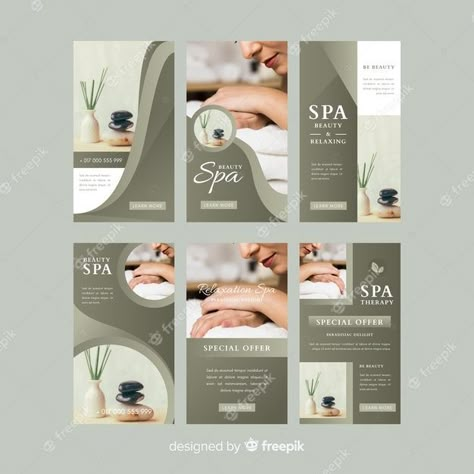 Beauty Brochures, Spa Brochure, Spa Instagram, Spa Flyer, Spa Menu, Instagram Stories Template, Brochure Design Layout, Spa Business, Instagram Template Design